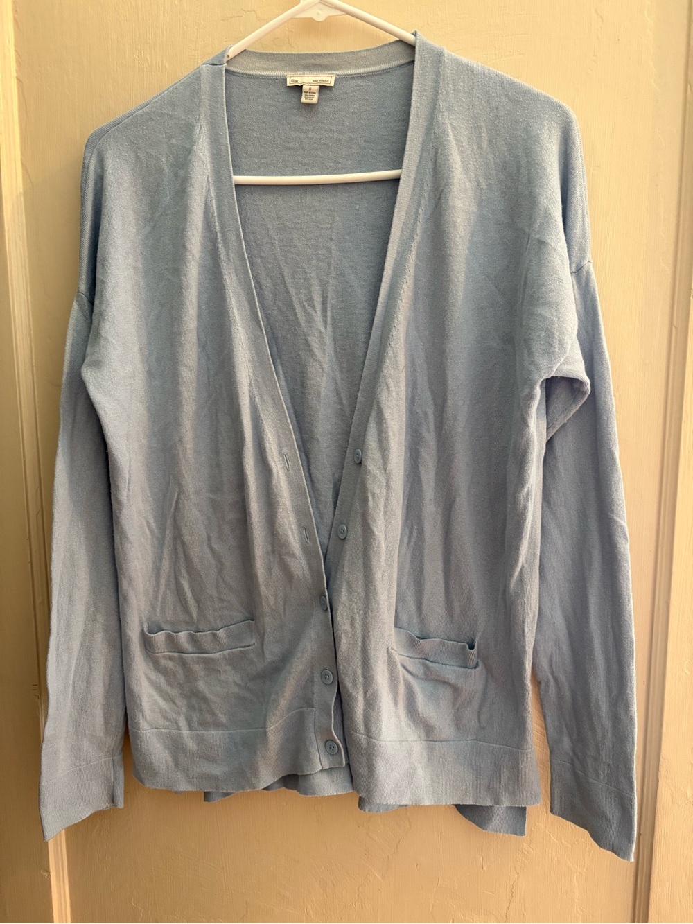 GAP: Light Blue Women's Cardigan Sweater